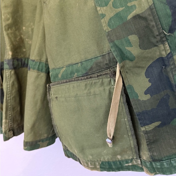 Free People Seize The Day Camo Jacket Womens Size M Military Utility Camouflage - Picture 8 of 11